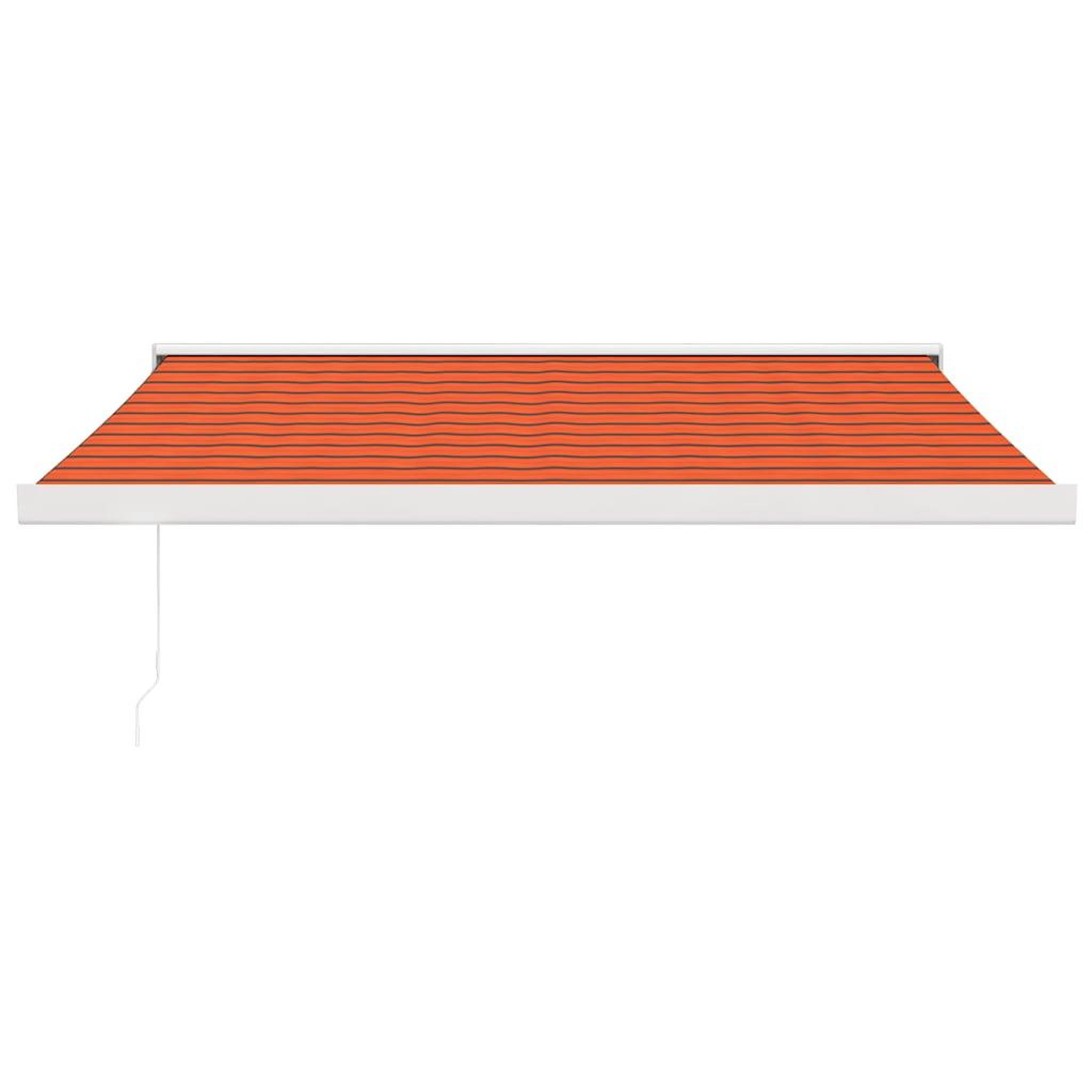 Voir la diapositive 3 : VIDAXL Auvent retractable orange et marron 3,5x2,5m tissu et aluminium