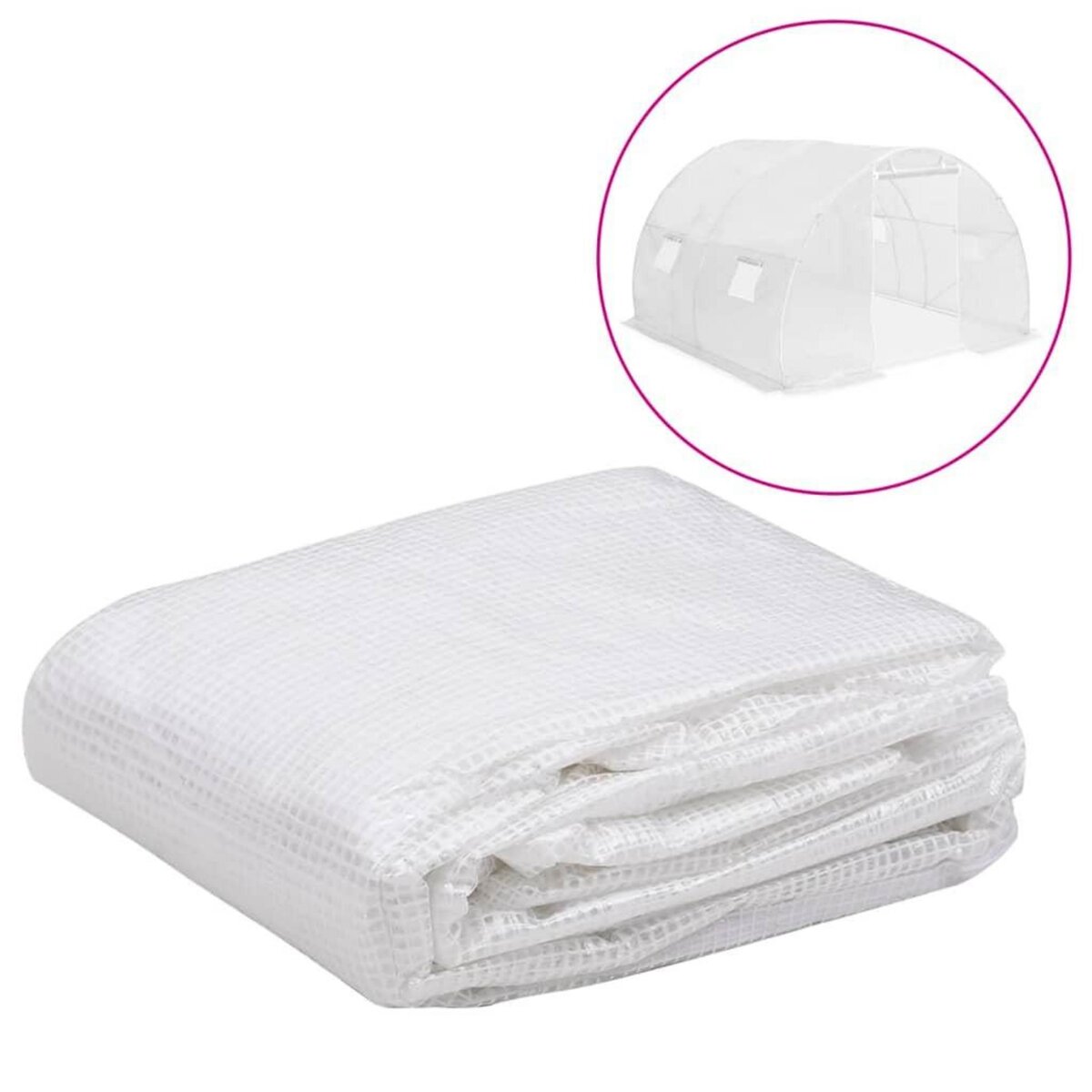 VIDAXL Couverture de remplacement de serre (9 m^2) 3x3x2 m Transparent