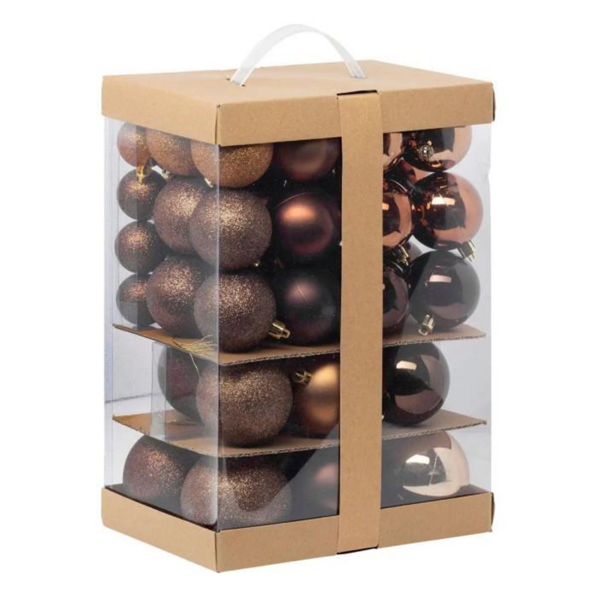ATMOSPHERA Kit 60 boules de Noël  La Maison des couleurs  9cm Bronze