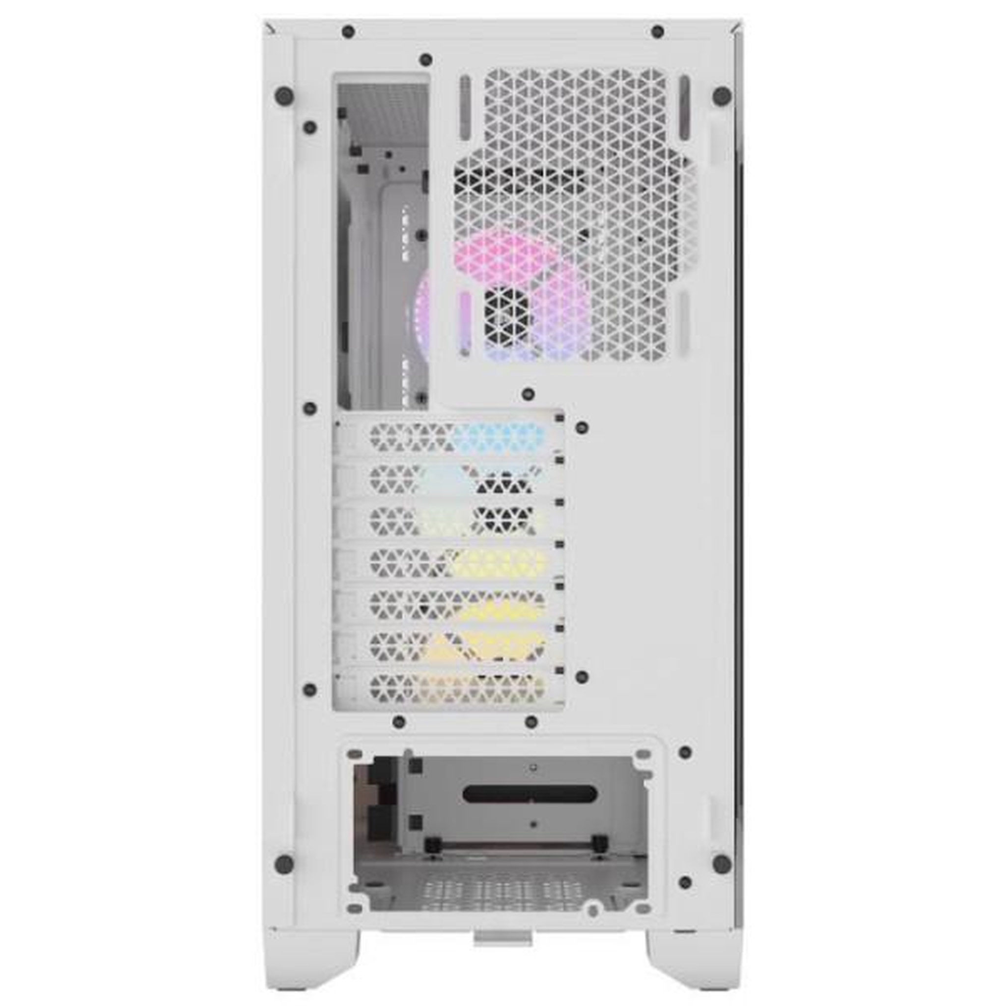 Voir la diapositive 5 : Corsair Boitier pc - corsair - 3000d rgb airflow - atx moyen-tour - 3 ventilateurs ar120 rgb - blanc