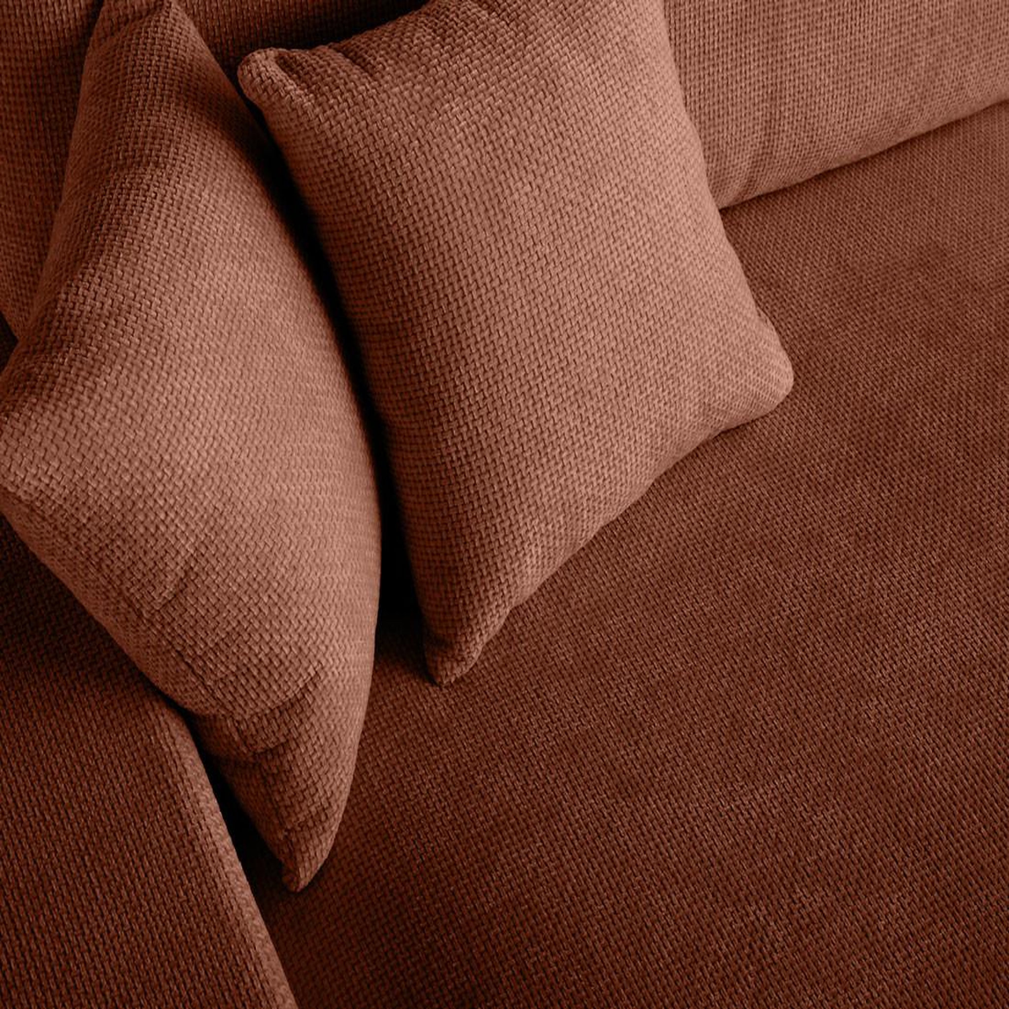 Voir la diapositive 5 : LISA DESIGN Pivoine - canapé d'angle réversible - 4 places - convertible avec coffre - en velours texturé