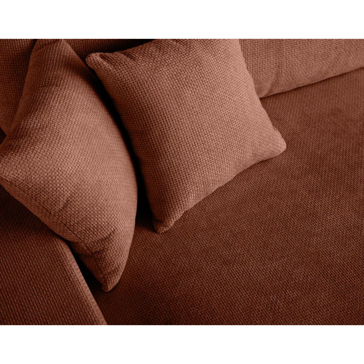 LISA DESIGN Pivoine - canapé d'angle réversible - 4 places - convertible avec coffre - en velours texturé