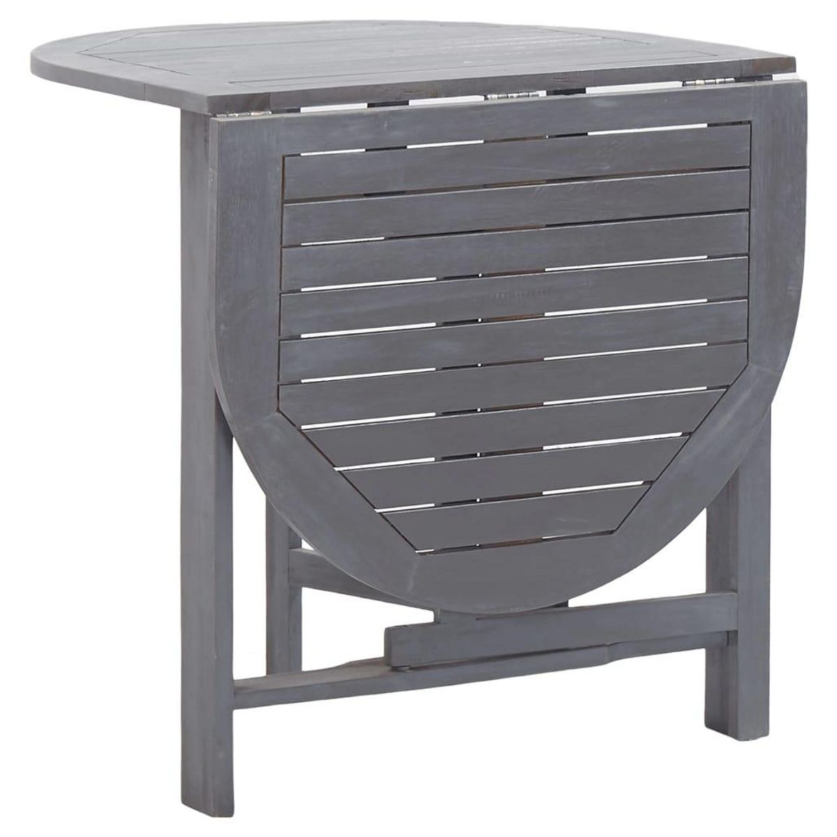 VIDAXL Table de jardin Gris 120x70x74 cm Bois d'acacia massif