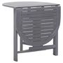 Voir la diapositive 5 : VIDAXL Table de jardin Gris 120x70x74 cm Bois d'acacia massif