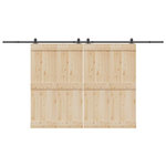 VIDAXL Kit de quincaillerie de porte coulissante 400 cm acier noir