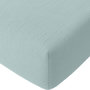 Voir la diapositive 1 : BATON ROUGE Drap housse 100%gaze de coton lavé ecru naturel