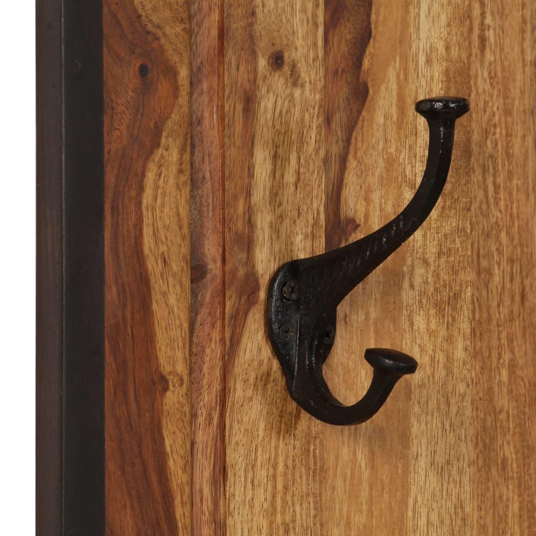 Voir la diapositive 5 : VIDAXL Portemanteaux 2 pcs bois solide de sesham