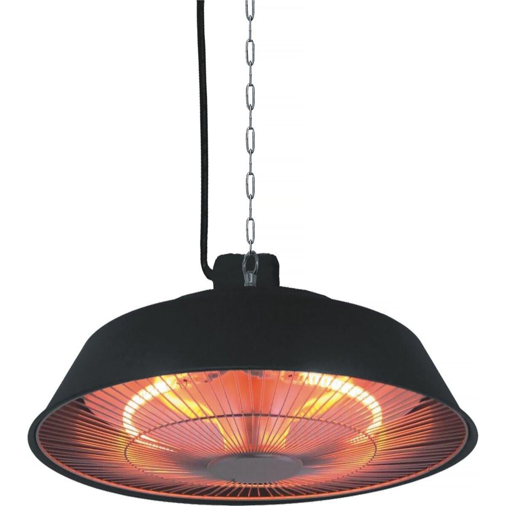 Voir la diapositive 1 : Habitat et Jardin Chauffage électrique suspendu - 1500w - noir
