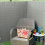 Voir la diapositive 2 : NATURE Nature Ecran de jardin a double face PVC 1x3 m Gris