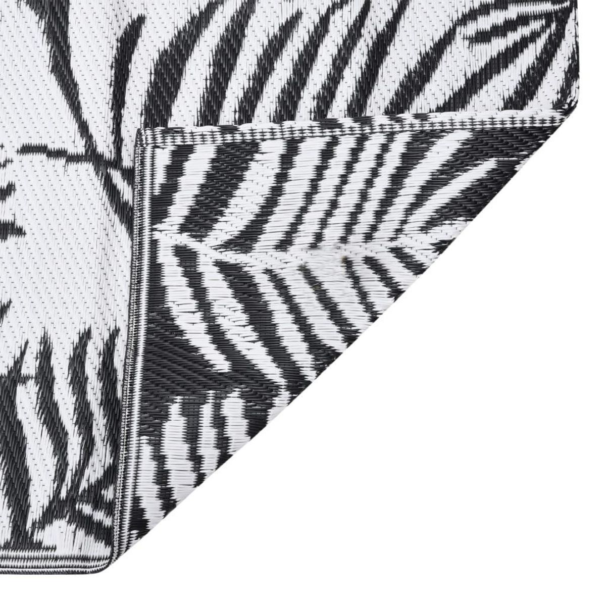 VIDAXL Tapis d'exterieur Noir 80x250 cm PP