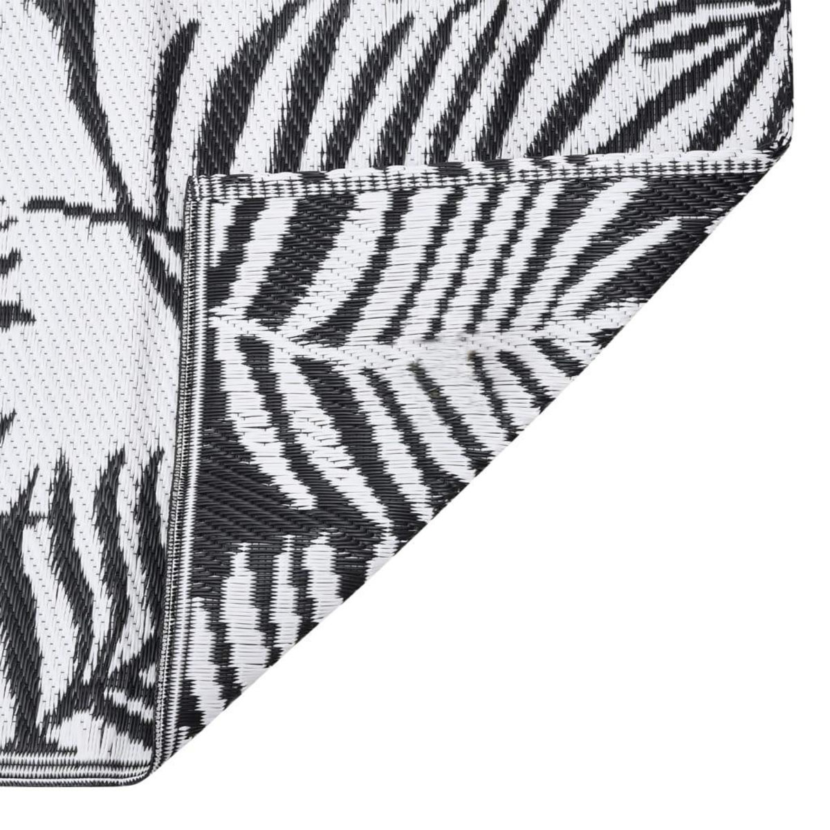 VIDAXL Tapis d'exterieur Noir 80x250 cm PP