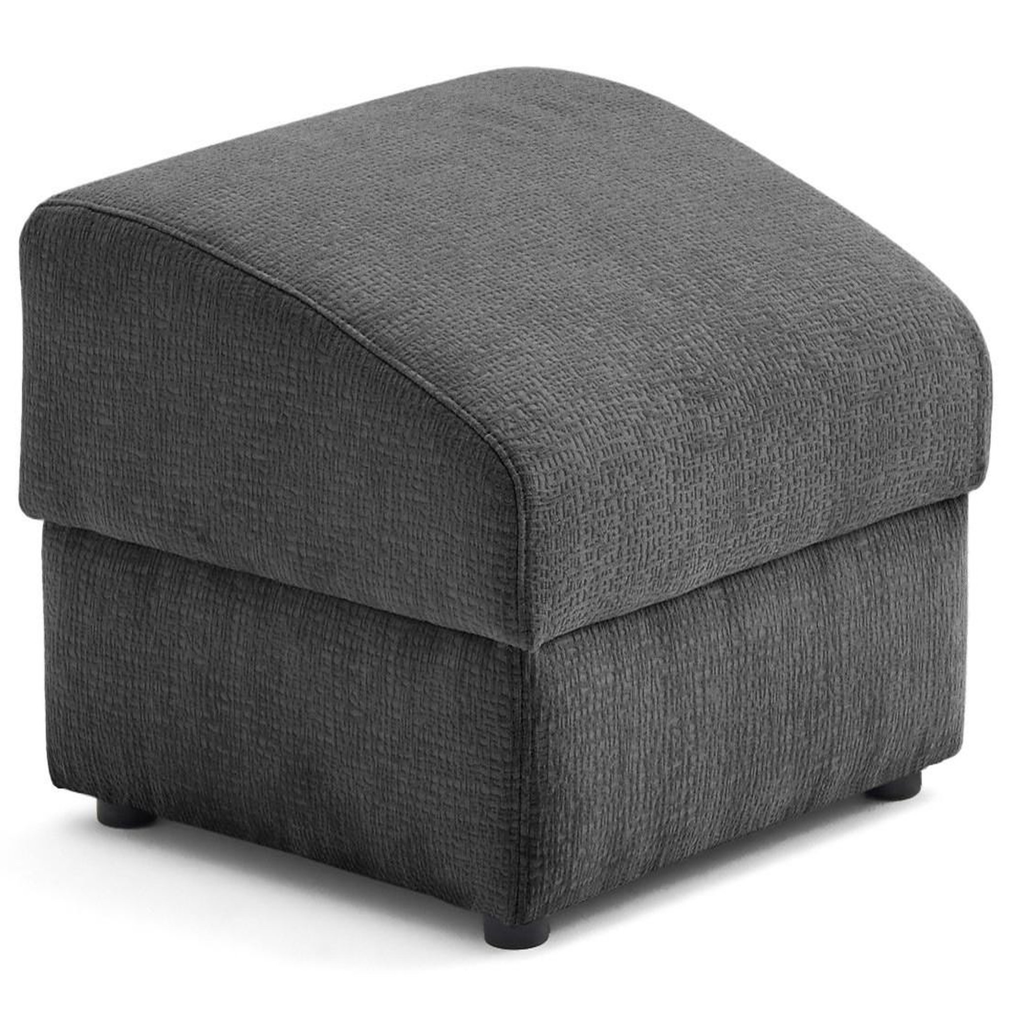 Voir la diapositive 1 : LISA DESIGN Bastille - pouf en tissu velours relief