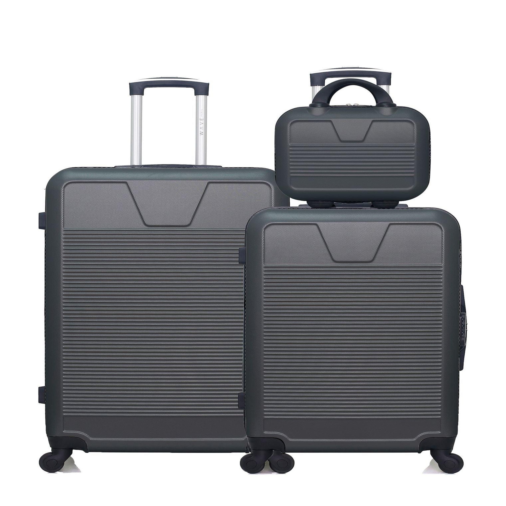 WAVE PARIS Wave paris - lot de 3 - valise grand format, valise weekend et vanity selenga