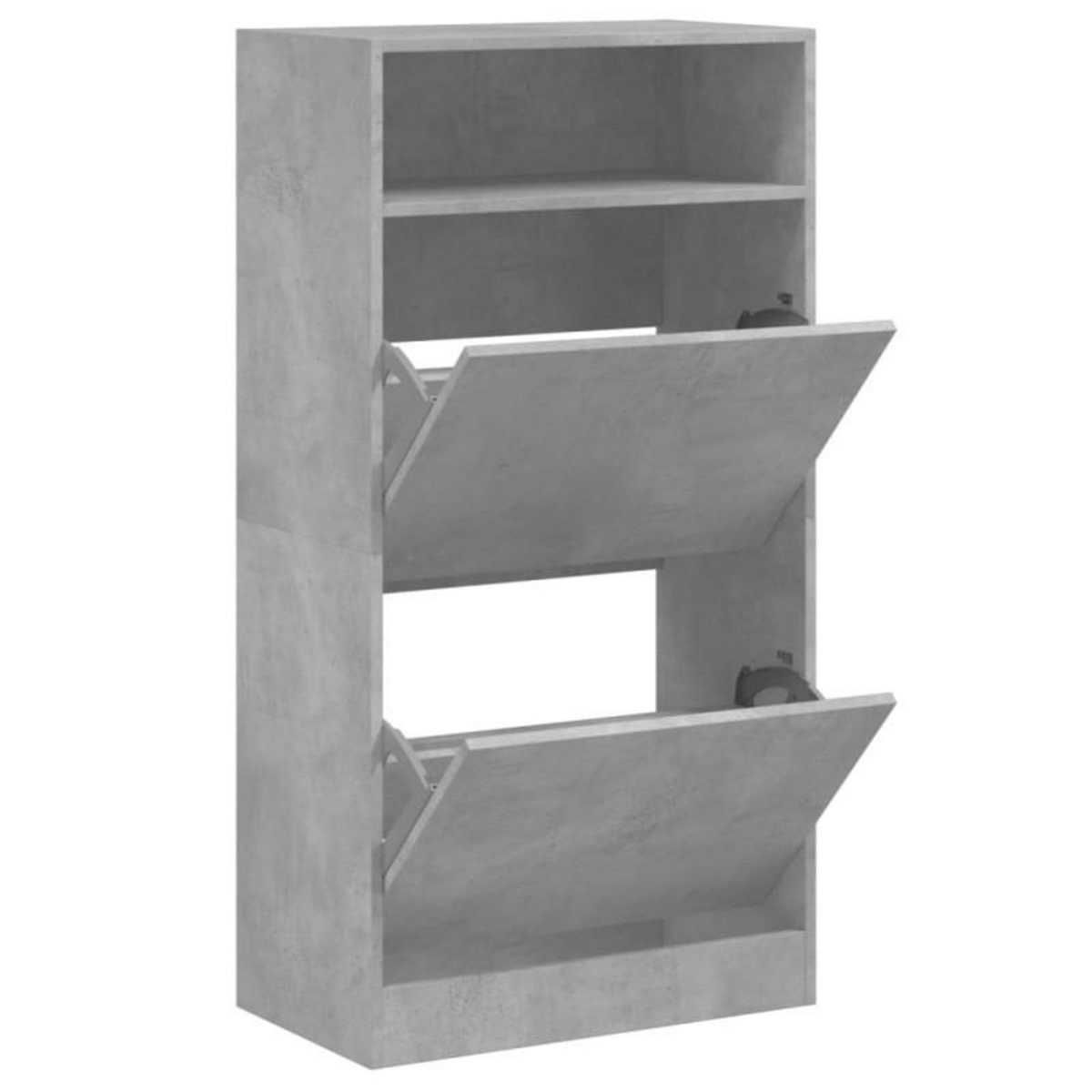 VIDAXL Armoire à chaussures gris béton 60x34x116 cm bois d ingénierie