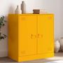 Voir la diapositive 1 : VIDAXL Buffet jaune moutarde 67x39x73 cm acier