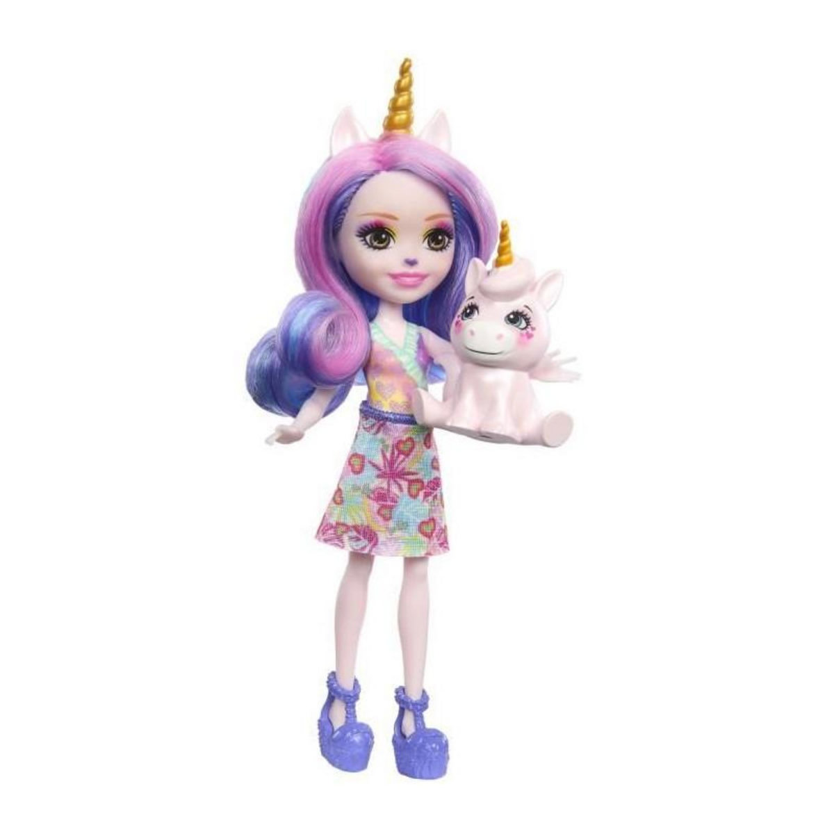 ENCHANTIMALS ENCHANTIMALS Sunshine Beach, Ulia Licorne et Son Animal de Compagnie Pacifica - HRX84