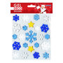 Voir la diapositive 1 : GLOBAL GIFT Stickers gel Noël pour fenêtre - Flocons de neige
