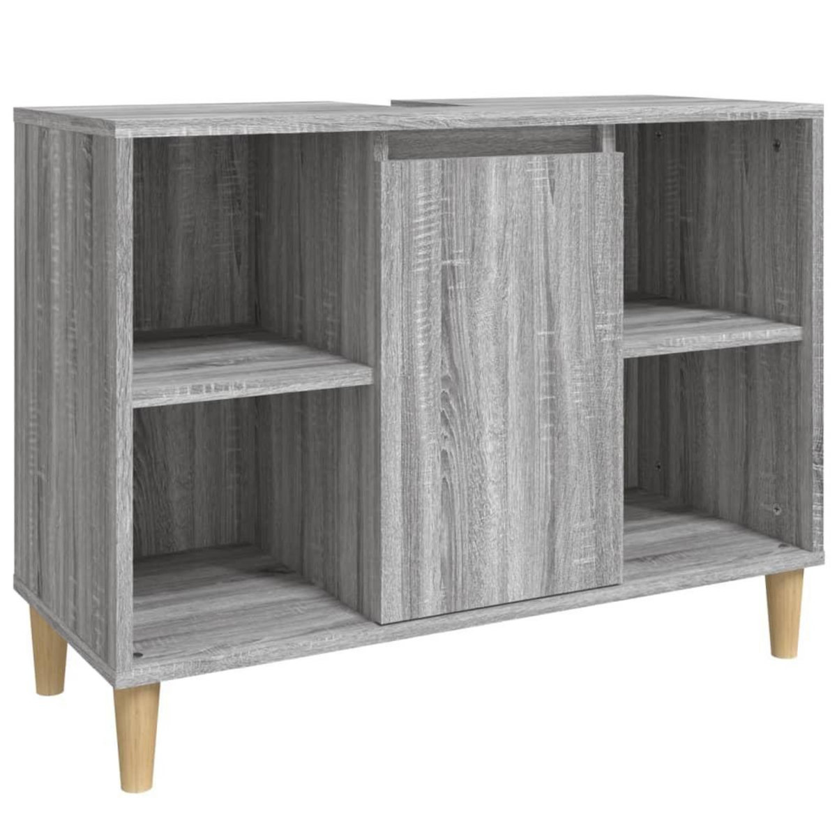 VIDAXL Meuble d'evier sonoma gris 80x33x60 cm bois d'ingenierie