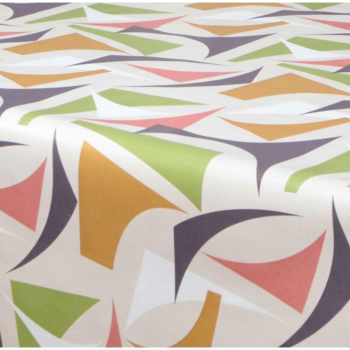 HABITABLE Nappe en toile cirée rectangulaire Figu - 140 x 250 cm - Vert