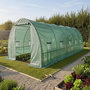 Voir la diapositive 2 : Habitat et Jardin Serre tunelle de jardin 8 x 3 m  Lys  - 24 m² - 140g - Vert
