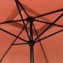 Voir la diapositive 5 : VIDAXL Parasol d'exterieur avec mat en metal 300x200 cm terre cuite