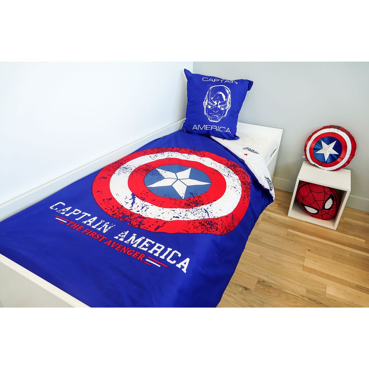 Captain America Parure housse de couette enfant coton 54 fils CAPTAIN AMERICA