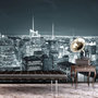 Voir la diapositive 1 : Paris Prix Papier Peint  Vie Nocturne à New York II  270x450cm