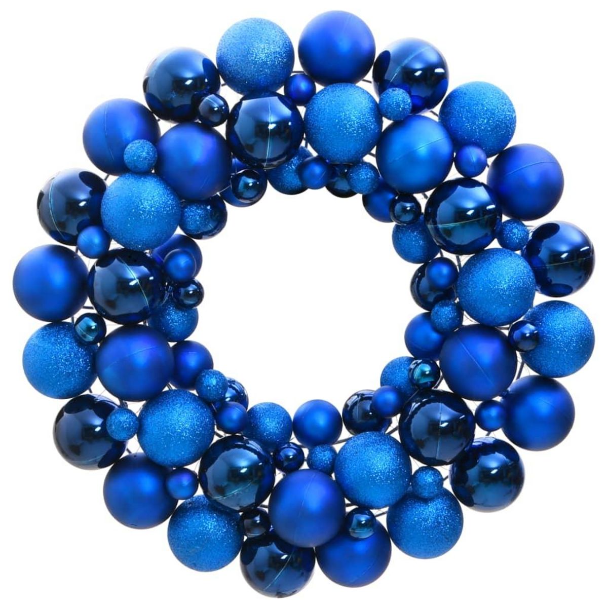 VIDAXL Couronne de Noël bleu 45 cm polystyrene