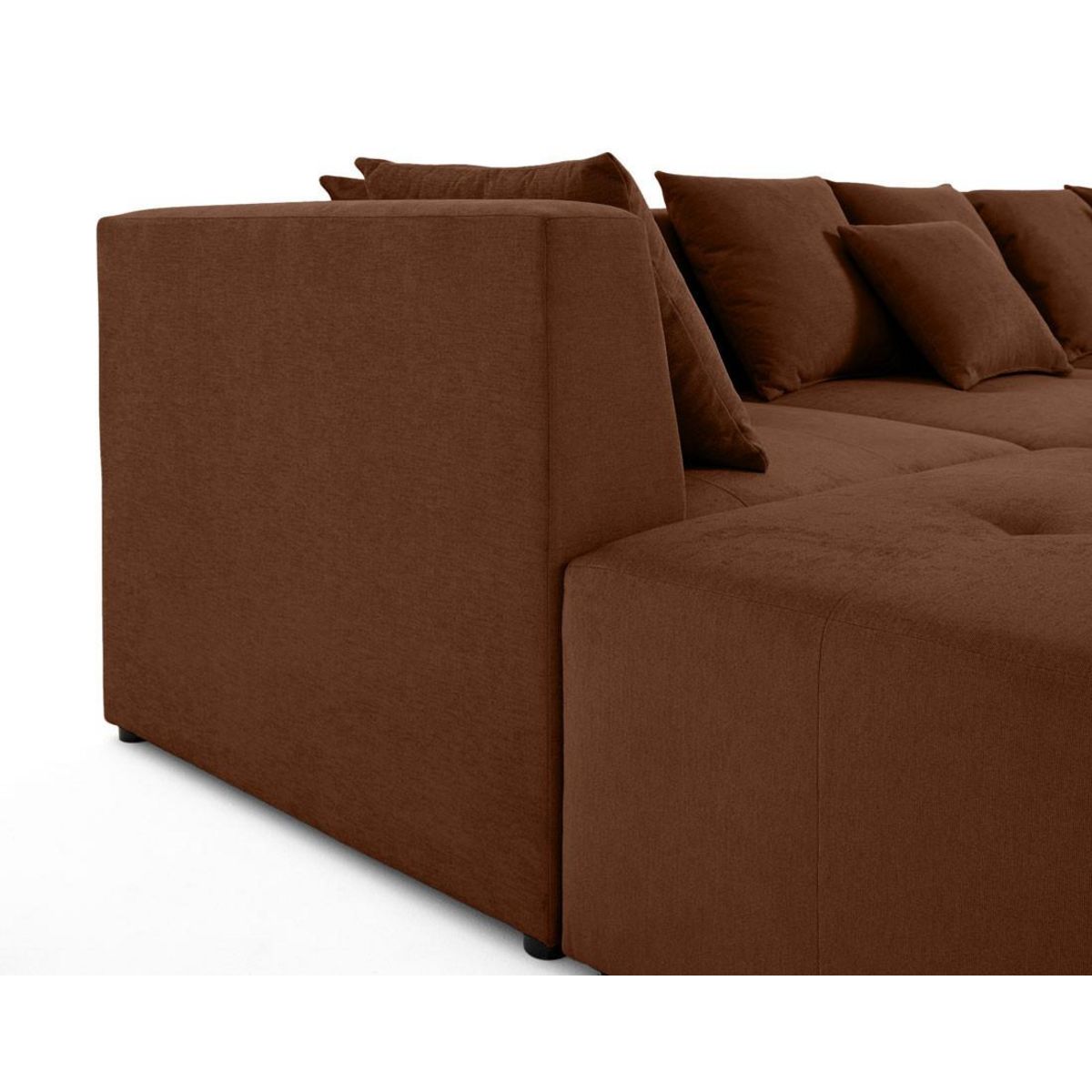 LISA DESIGN Amalfi - canapé modulable panoramique en u - 7 places - en tissu