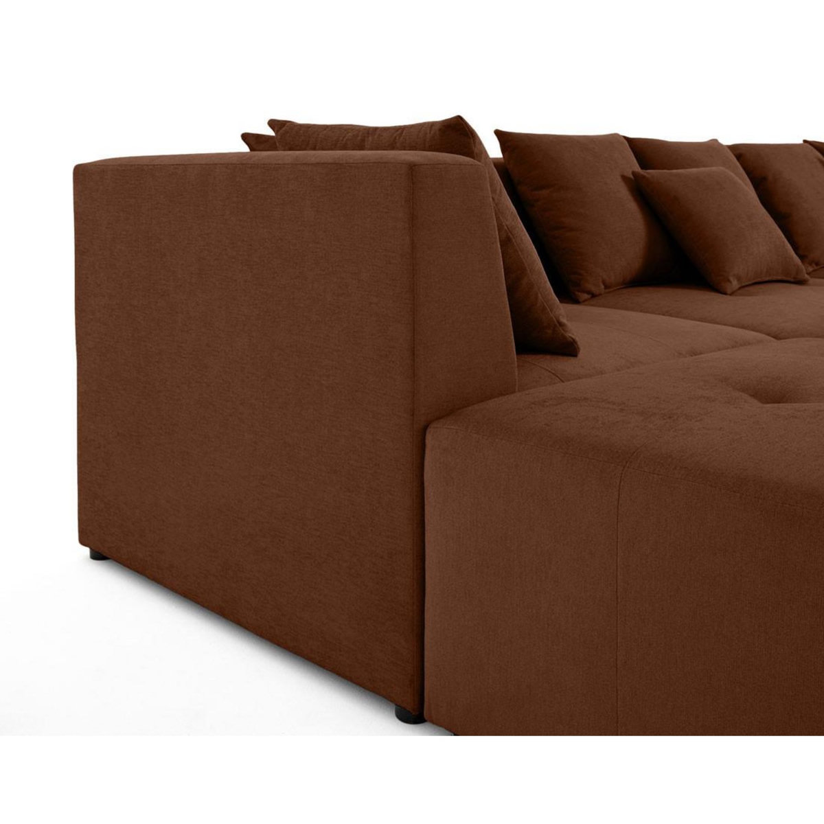 LISA DESIGN Amalfi - canapé modulable panoramique en u - 7 places - en tissu