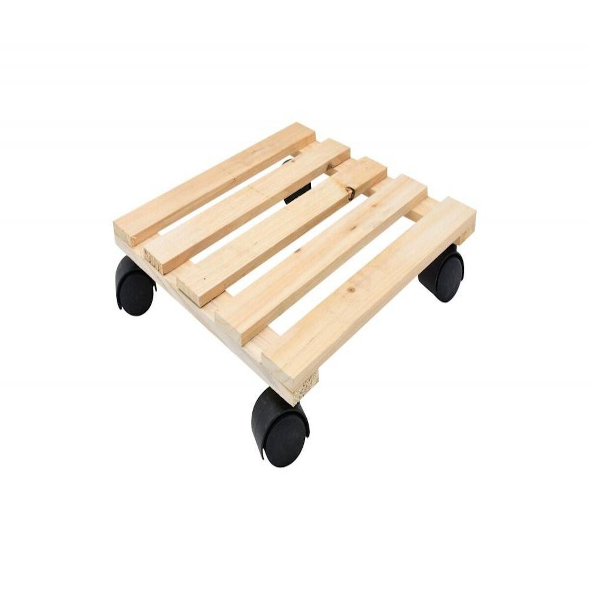 CIME Support roulant carré pin brut 30x30x5.2 cm charge supportée 30 kg maximum