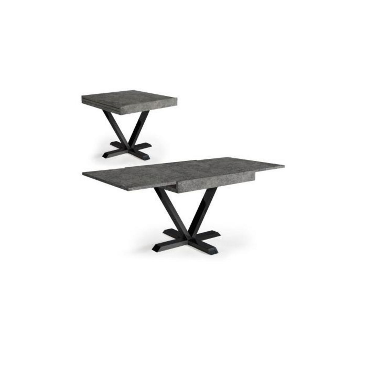 Paris Prix Table à Manger Extensible  Shoreditch  90-180cm Gris