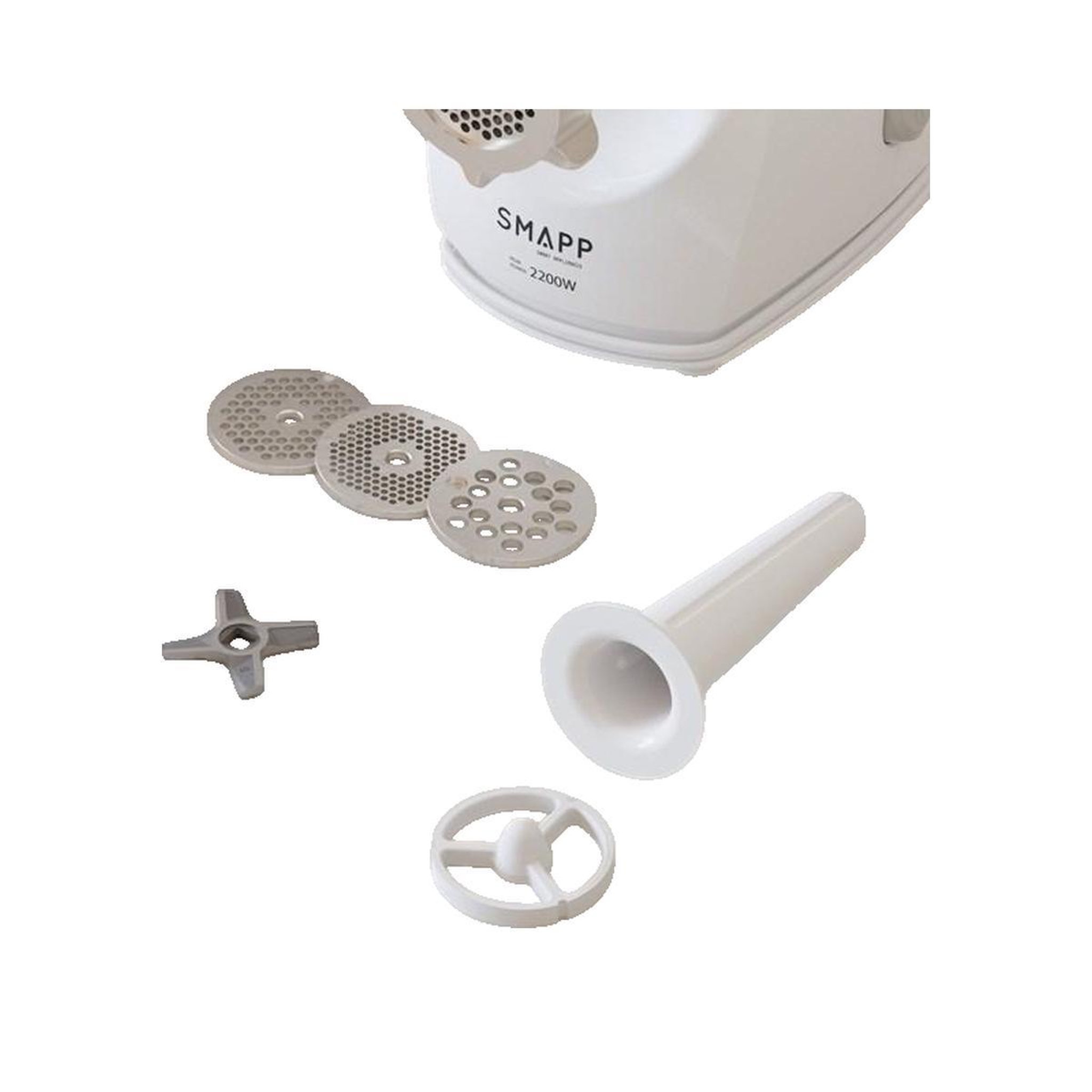 Voir la diapositive 2 : SMG Hachoir électrique SMAPP 490.8 2200W blanc