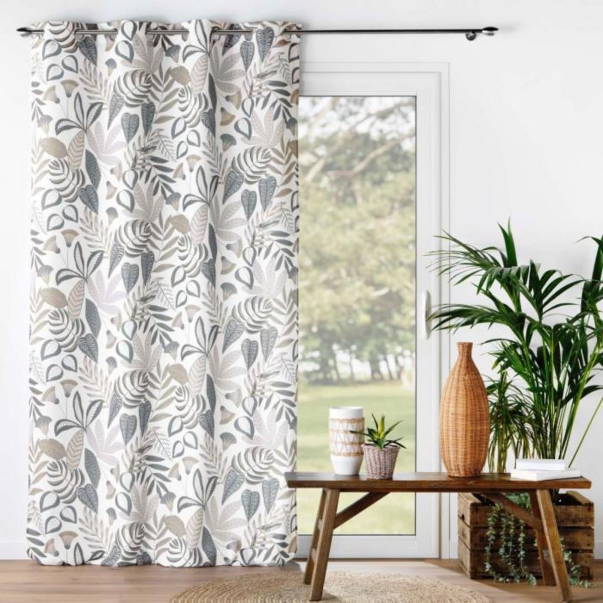 Paris Prix Rideau à Œillets Imprimé  Tilda  140x280cm Blanc