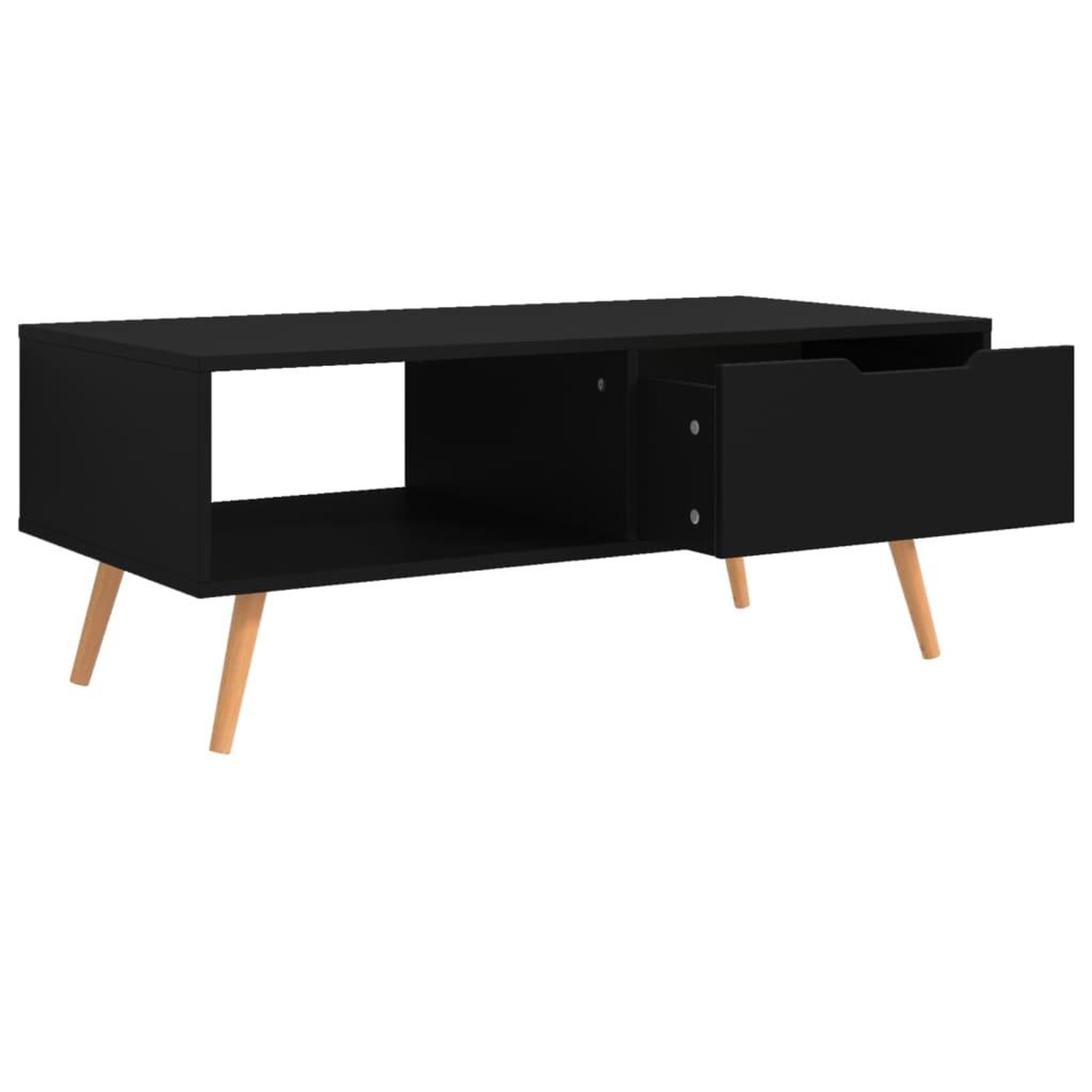 Voir la diapositive 4 : VIDAXL Table basse Noir 100x49,5x43 cm Bois d'ingenierie