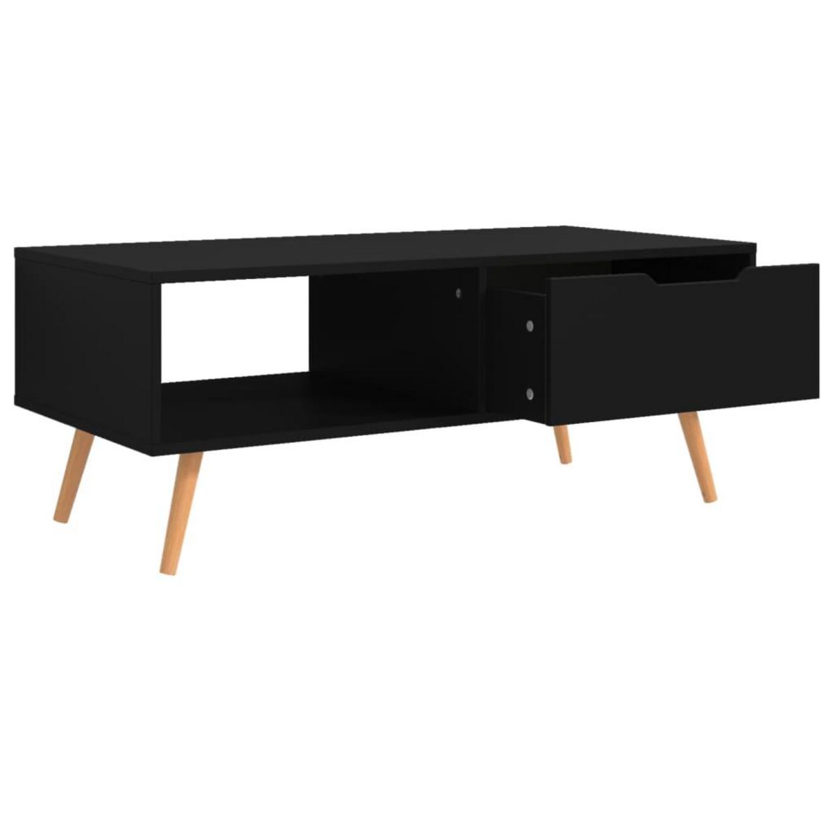 VIDAXL Table basse Noir 100x49,5x43 cm Bois d'ingenierie
