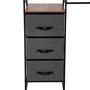 Voir la diapositive 3 : FIVE Penderie 6 pièces modulable - Noir et Bois
