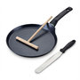 Voir la diapositive 1 : Fackelmann Set chandeleur crêpière 26 cm et 2 ustensiles Fackelmann Brandao