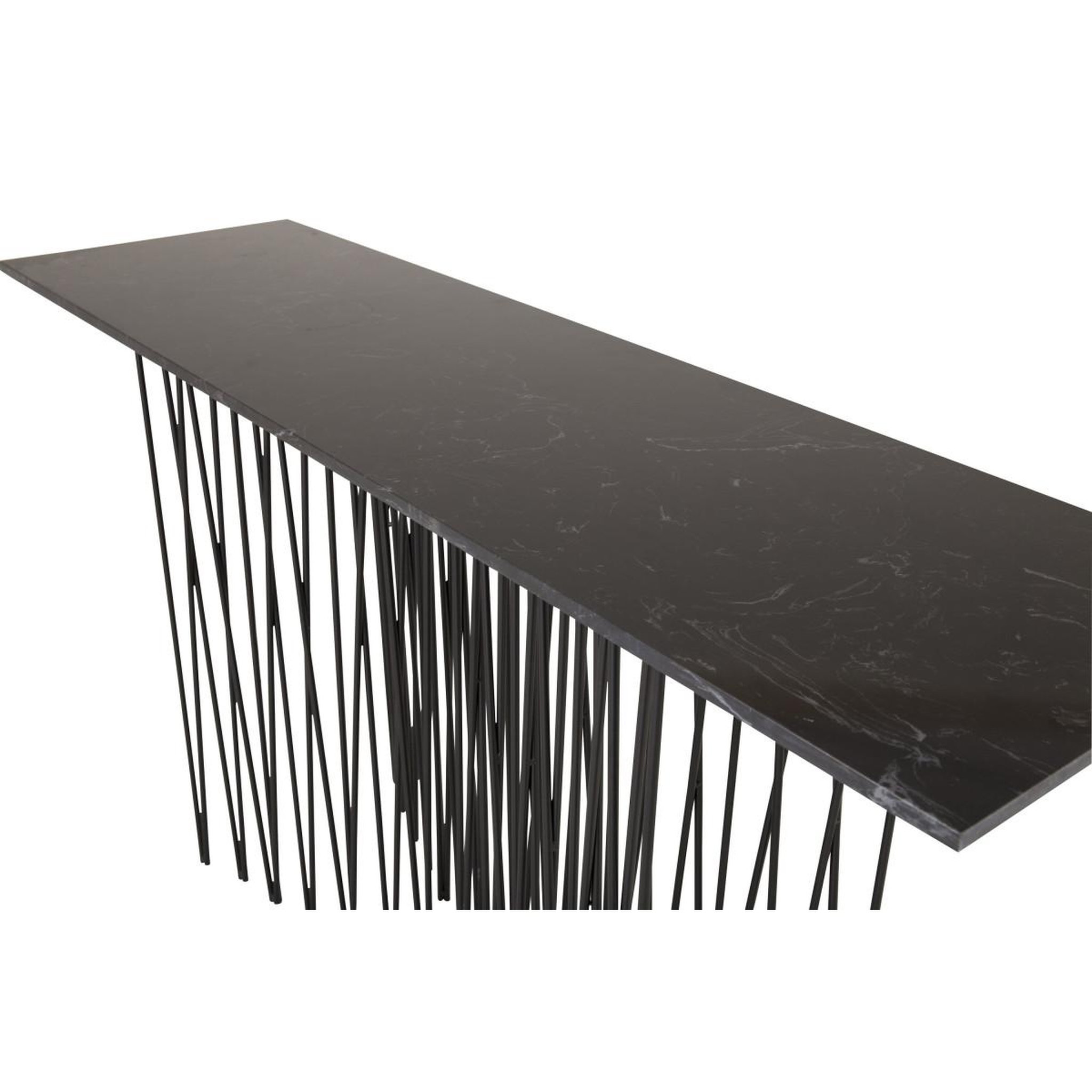 Voir la diapositive 5 : Paris Prix Console design  stone  130cm noir