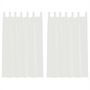 Voir la diapositive 2 : VIDAXL Rideaux en voile avec passe-tringles 2 pcs blanc