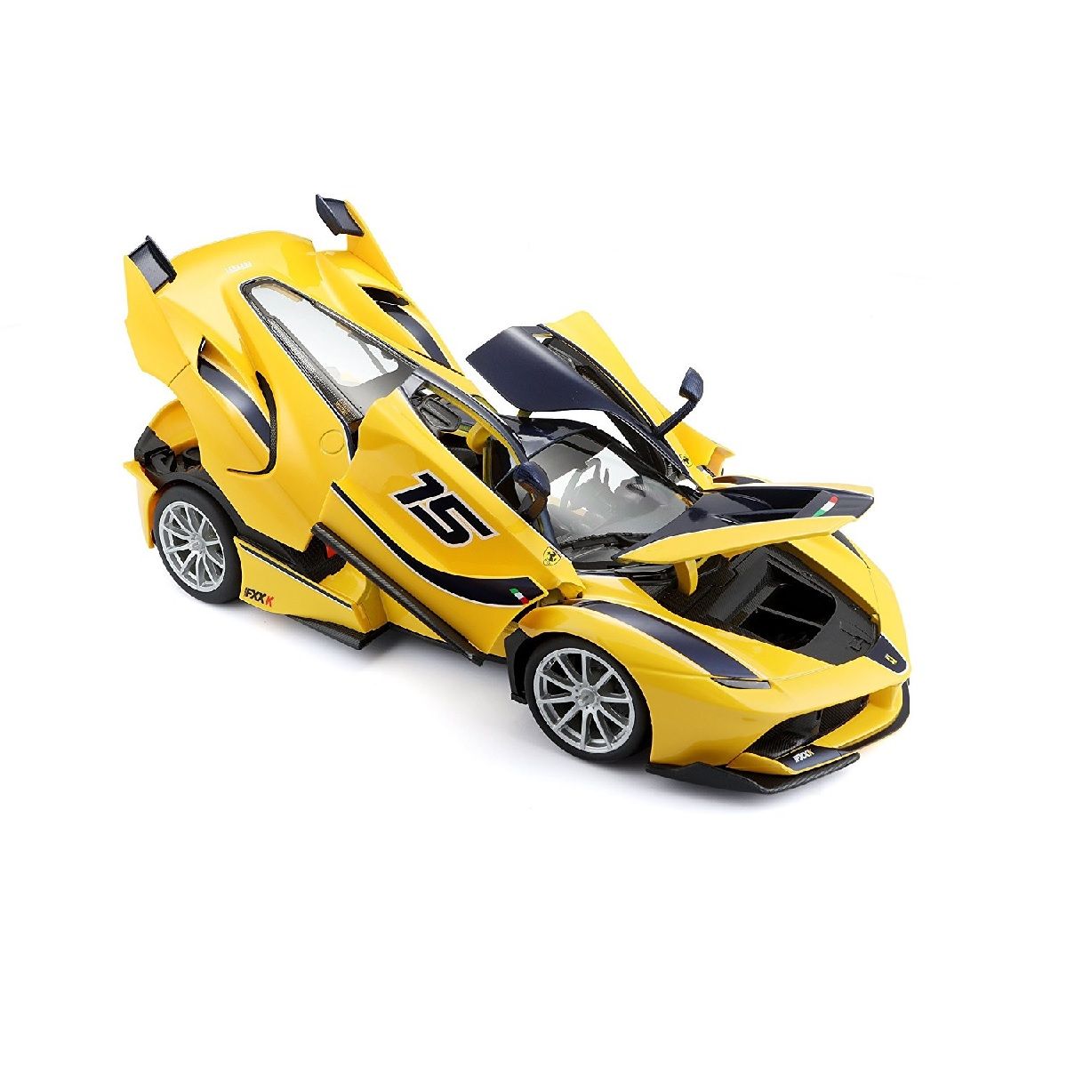 BURAGO Voiture Miniature 1:18 Ferrari FXX K Jaune 