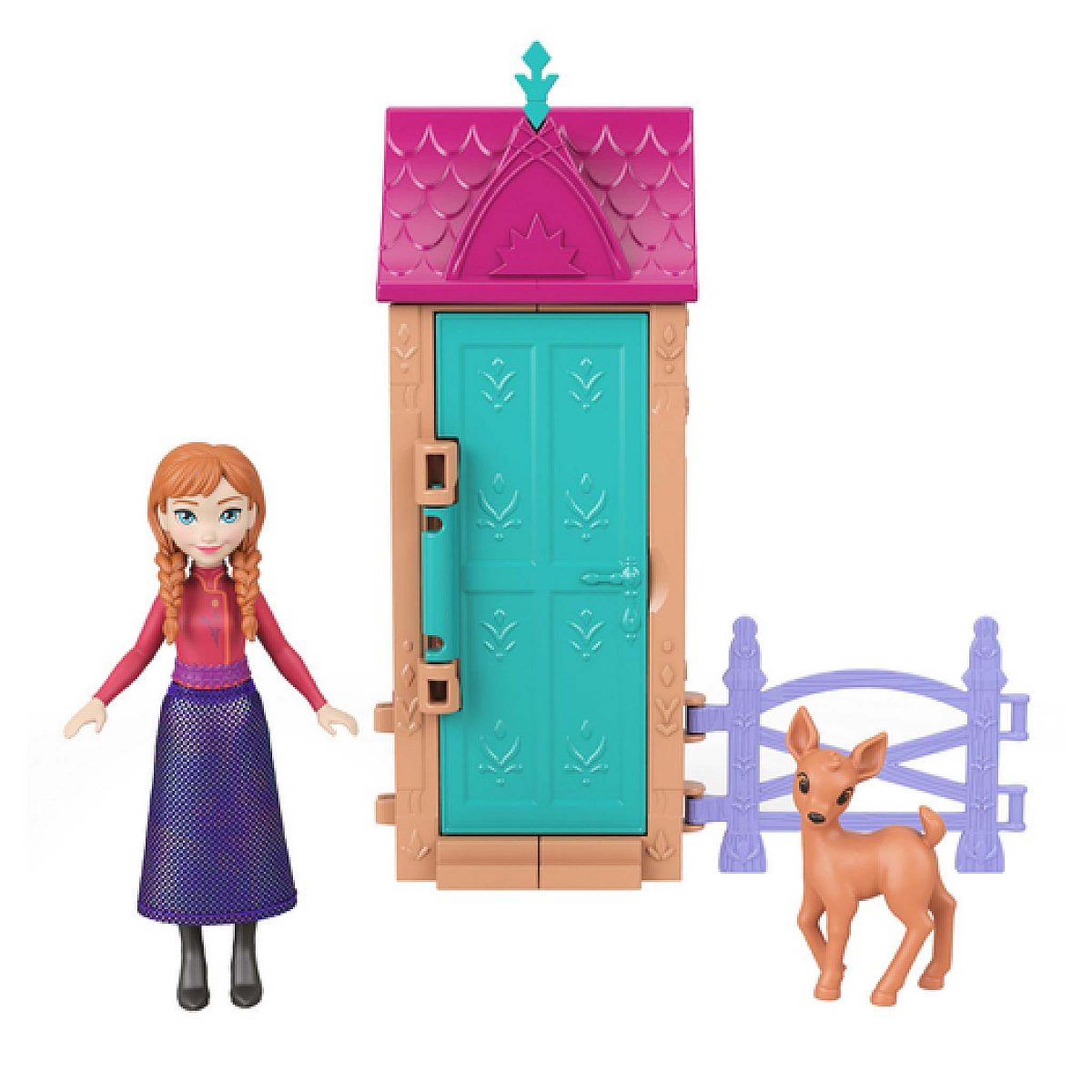 Voir la diapositive 4 : MATTEL La reine des neiges – maisonnettes d'arendelle surprise