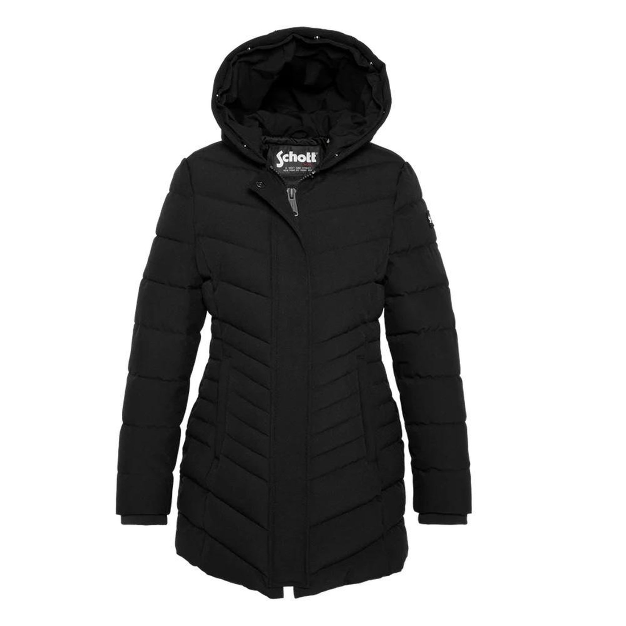 Voir la diapositive 4 : Schott Parka longue noir femme schott gardenaw
