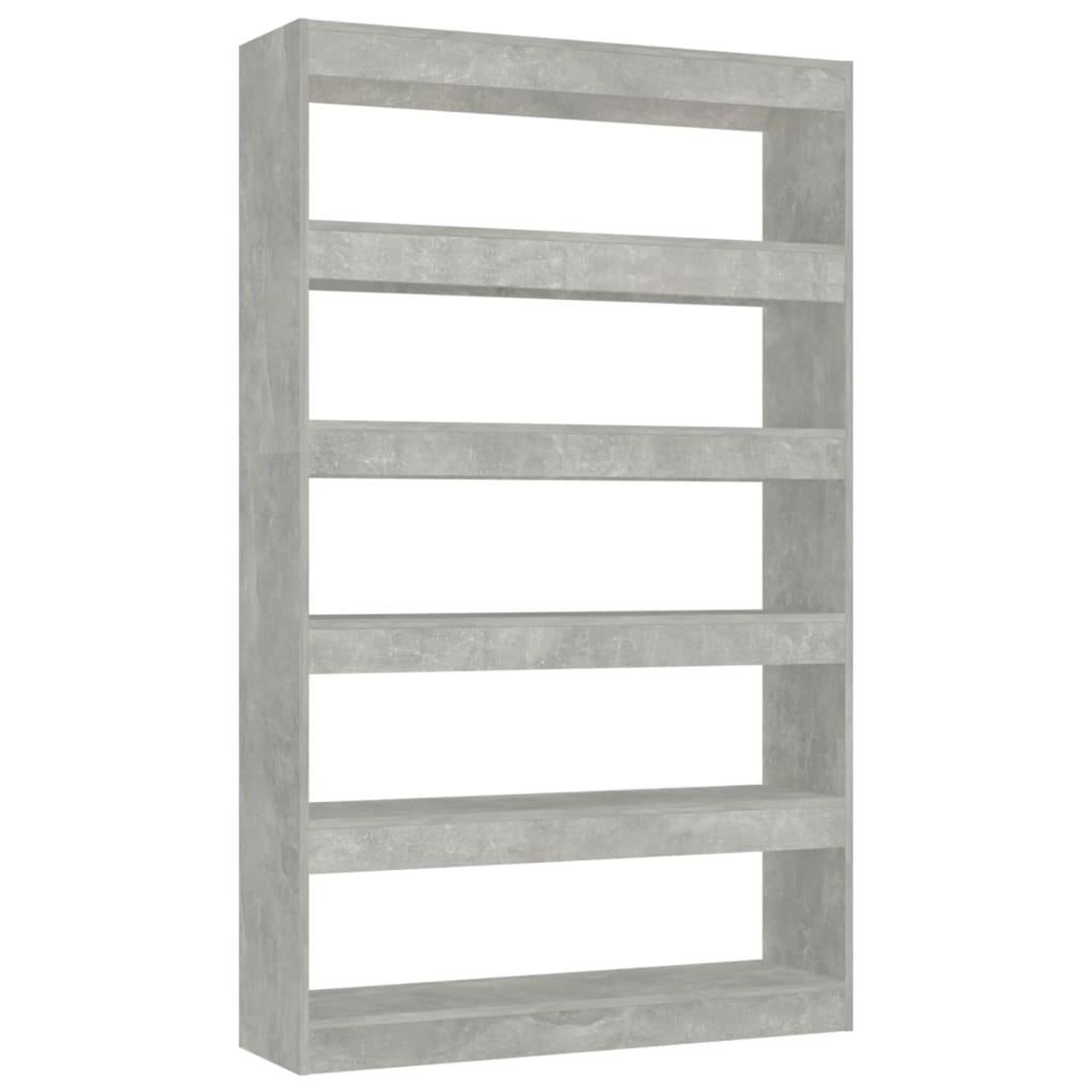 Voir la diapositive 2 : VIDAXL Bibliotheque/Separateur de piece Gris beton 100x30x166 cm