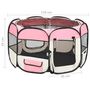 Voir la diapositive 6 : VIDAXL Parc pliable pour chien avec sac de transport Rose 110x110x58cm
