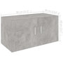 Voir la diapositive 6 : VIDAXL Armoire murale Gris beton 80x39x40 cm Bois d'ingenierie