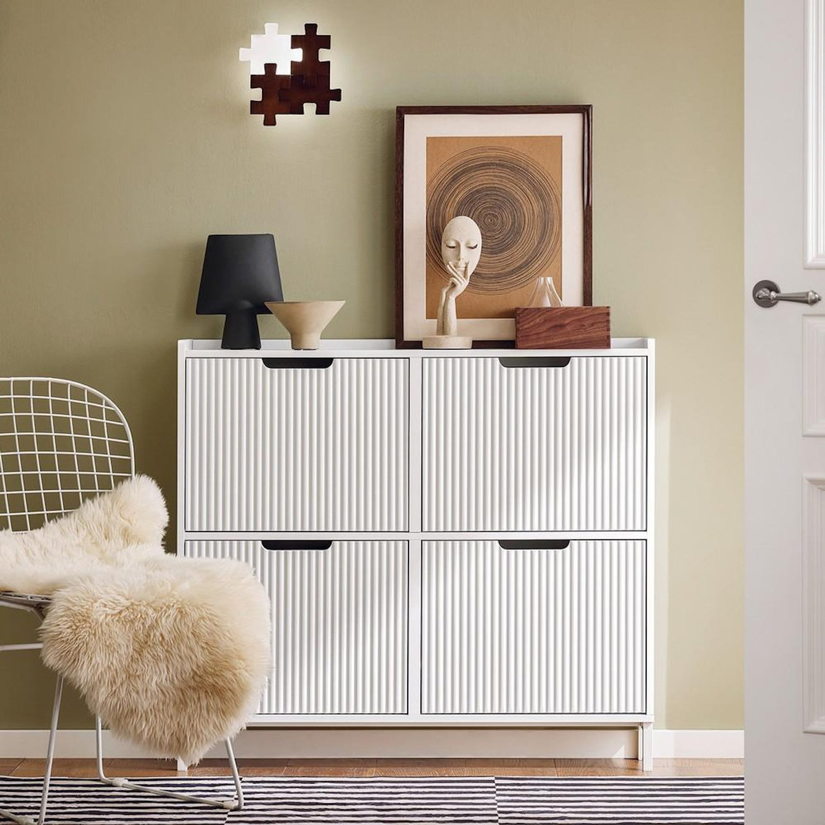 SOBUY SoBuy - Meuble À Chaussures à 4 tiroirs - Moderne - FSR177-L