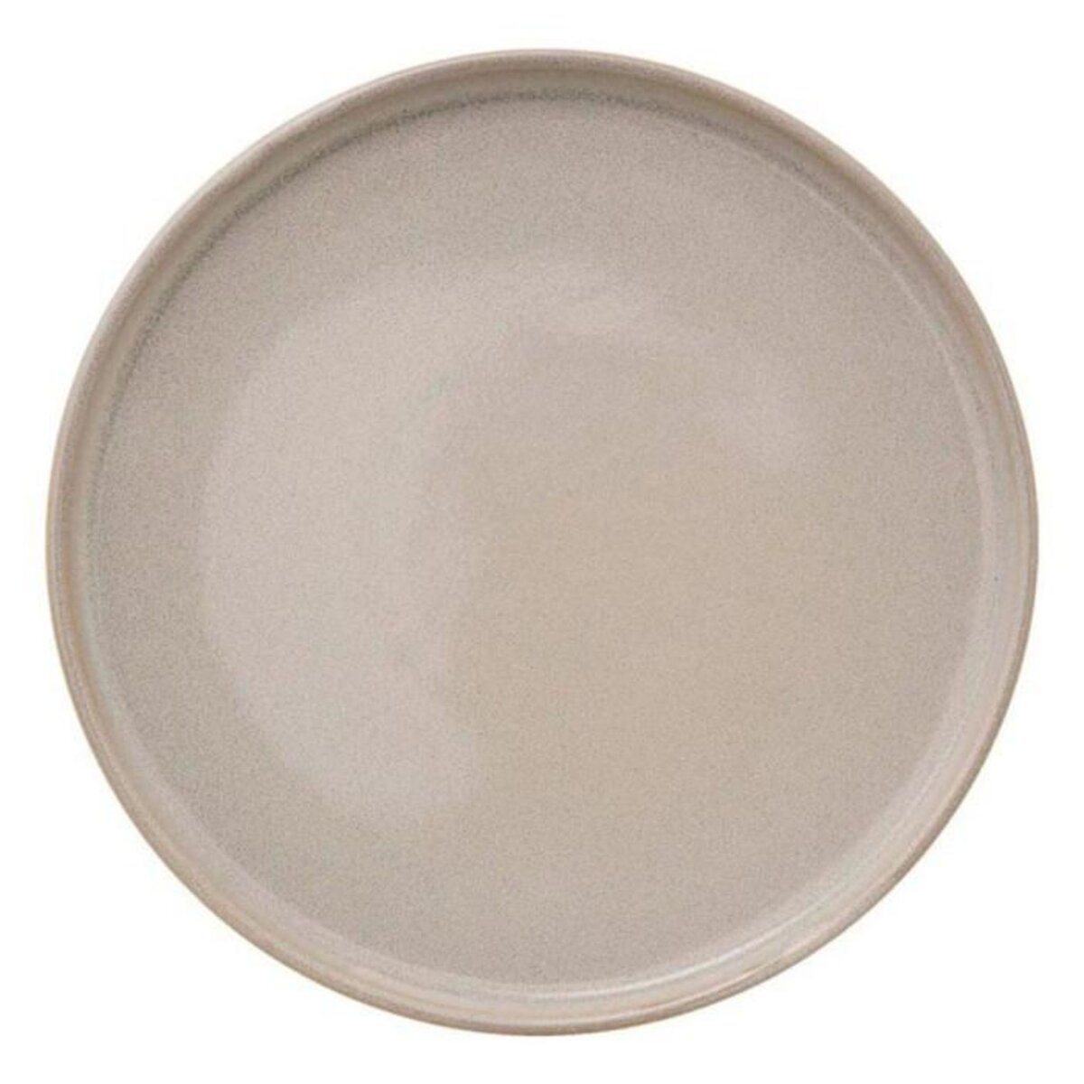 SECRET DE GOURMET Lot de 6 Assiettes Plates  Terre Inconnue  27cm Beige