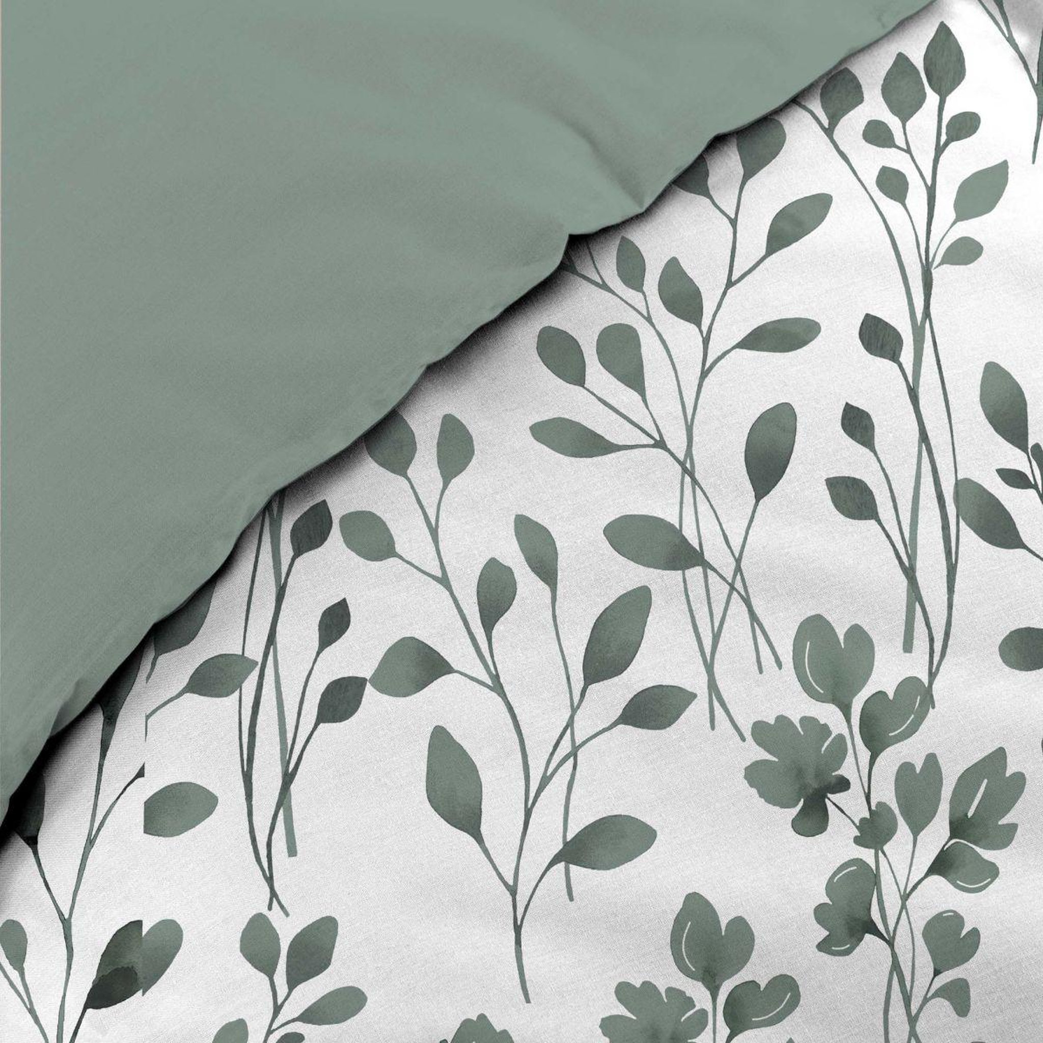 Voir la diapositive 5 : Douceur d'Intérieur Parure de lit 3 pièces  maiwen  240x220cm vert sauge