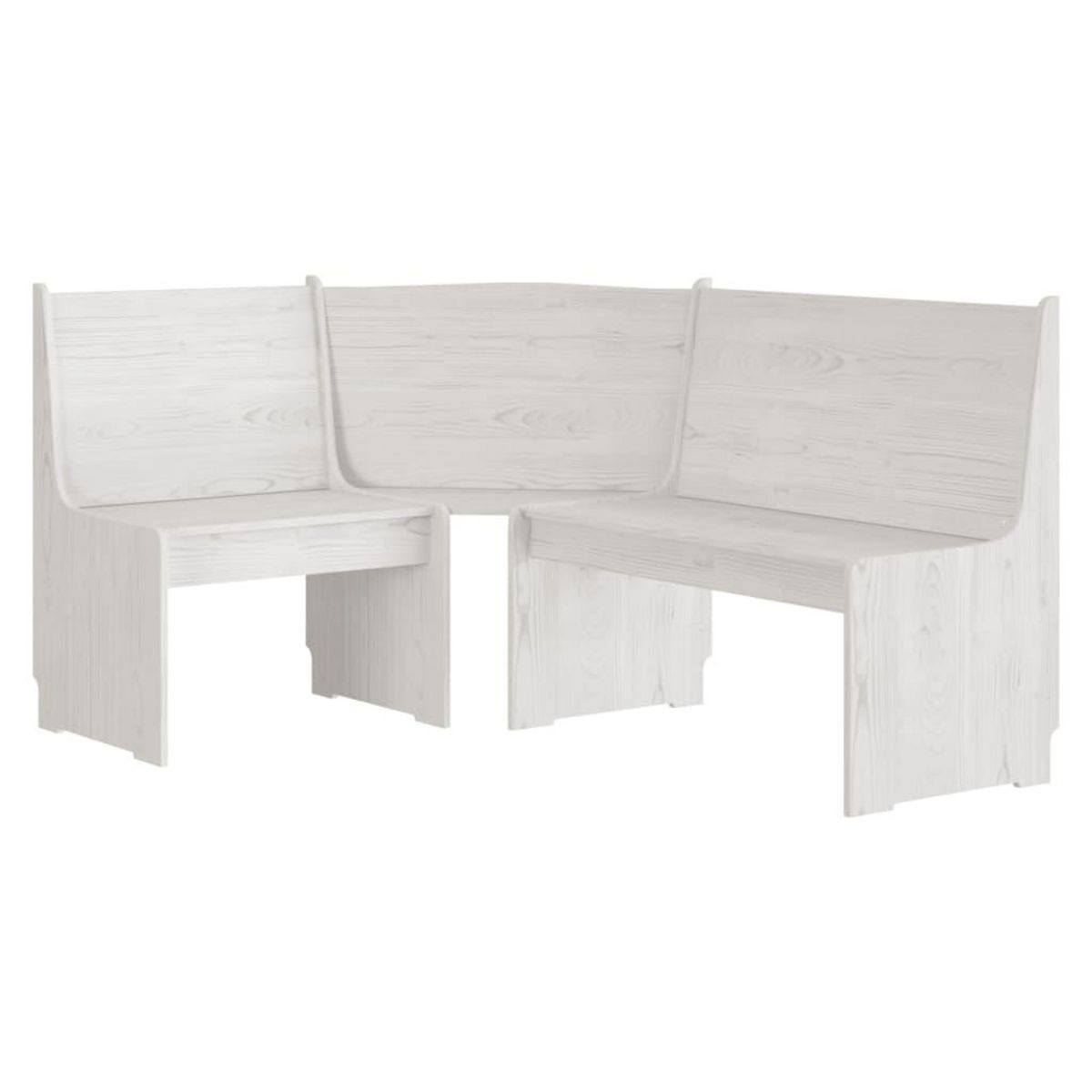 VIDAXL Ensemble a manger REINE 3 pcs blanc bois de pin massif
